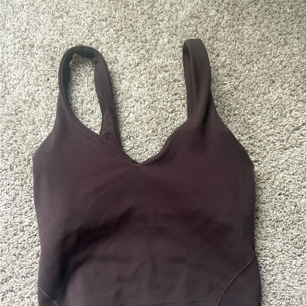 lululemon athletica Brown Tank Top